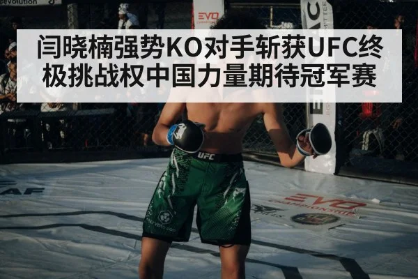 闫晓楠强势KO对手斩获UFC终极挑战权中国力量期待冠军赛